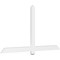 Ekena Millwork Eugene Architectural Grade PVC Gable Bracket, 72"W x 39"H x 2"D x 4"F, 13/12 Pitch GBP072X39X0204EUG00 - alternate 1